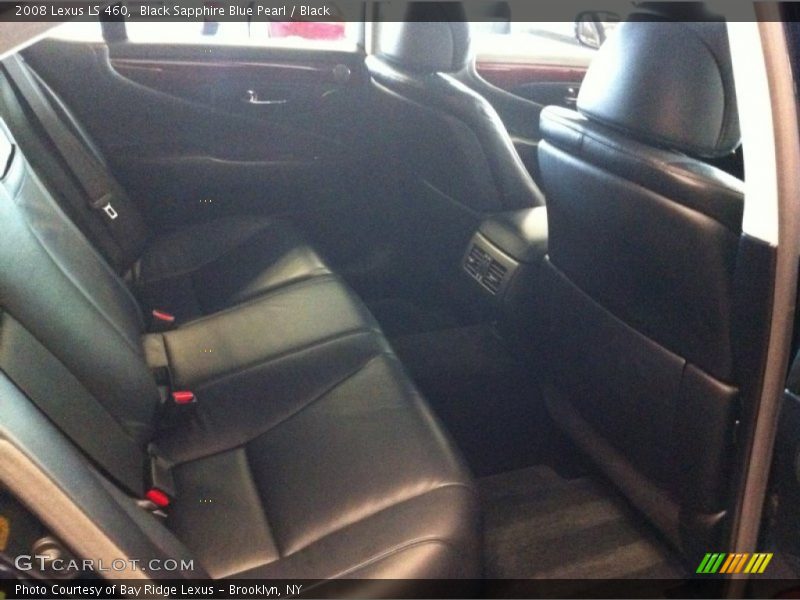 Black Sapphire Blue Pearl / Black 2008 Lexus LS 460
