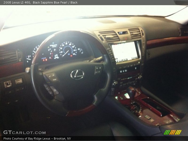 Black Sapphire Blue Pearl / Black 2008 Lexus LS 460