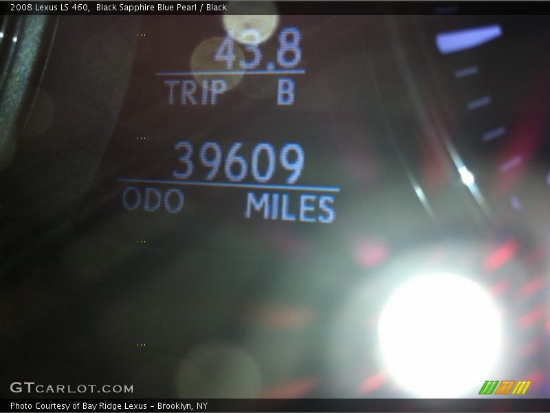Black Sapphire Blue Pearl / Black 2008 Lexus LS 460