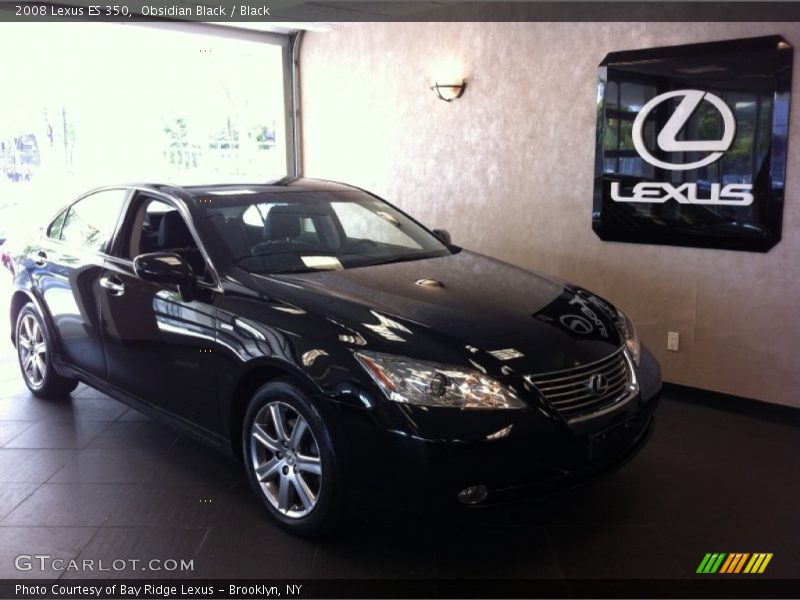 Obsidian Black / Black 2008 Lexus ES 350