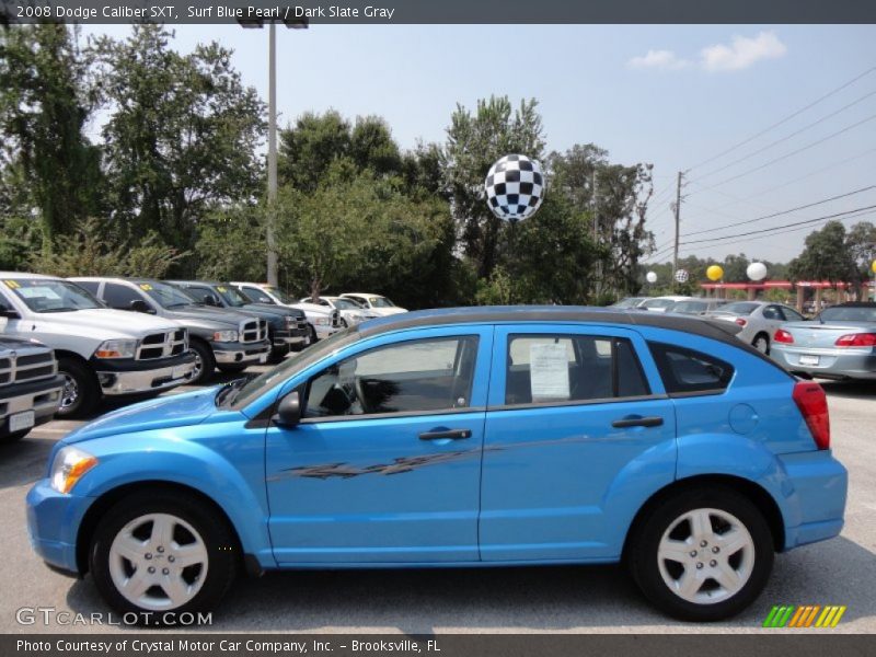 Surf Blue Pearl / Dark Slate Gray 2008 Dodge Caliber SXT