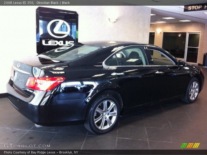 Obsidian Black / Black 2008 Lexus ES 350