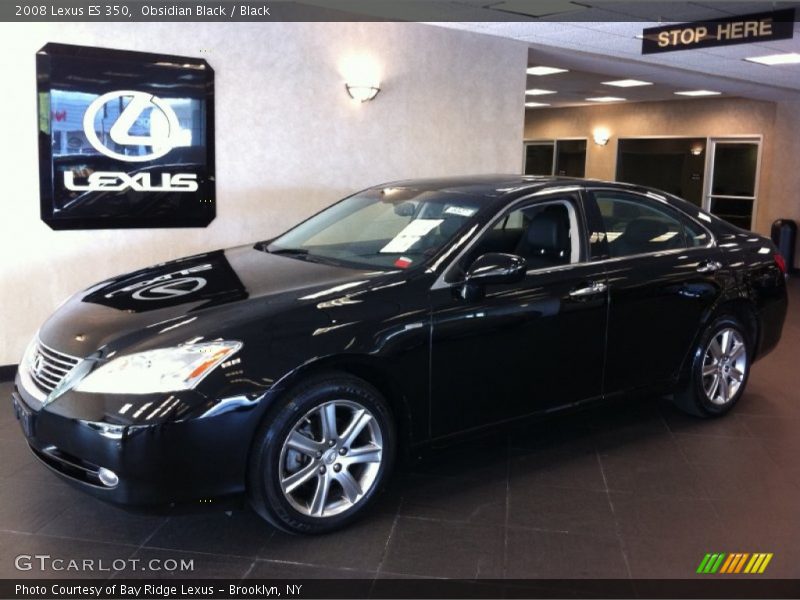 Obsidian Black / Black 2008 Lexus ES 350