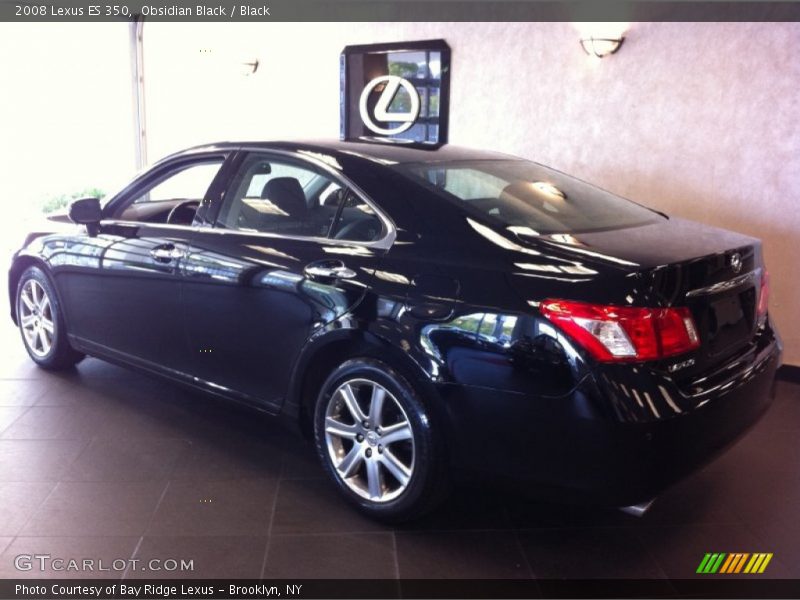 Obsidian Black / Black 2008 Lexus ES 350