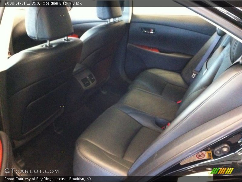 Obsidian Black / Black 2008 Lexus ES 350