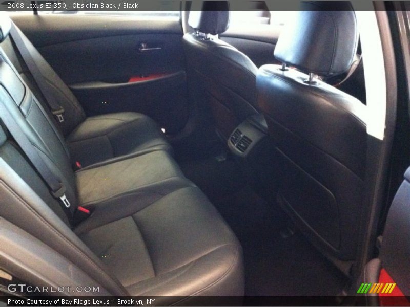 Obsidian Black / Black 2008 Lexus ES 350