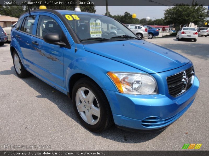 Surf Blue Pearl / Dark Slate Gray 2008 Dodge Caliber SXT