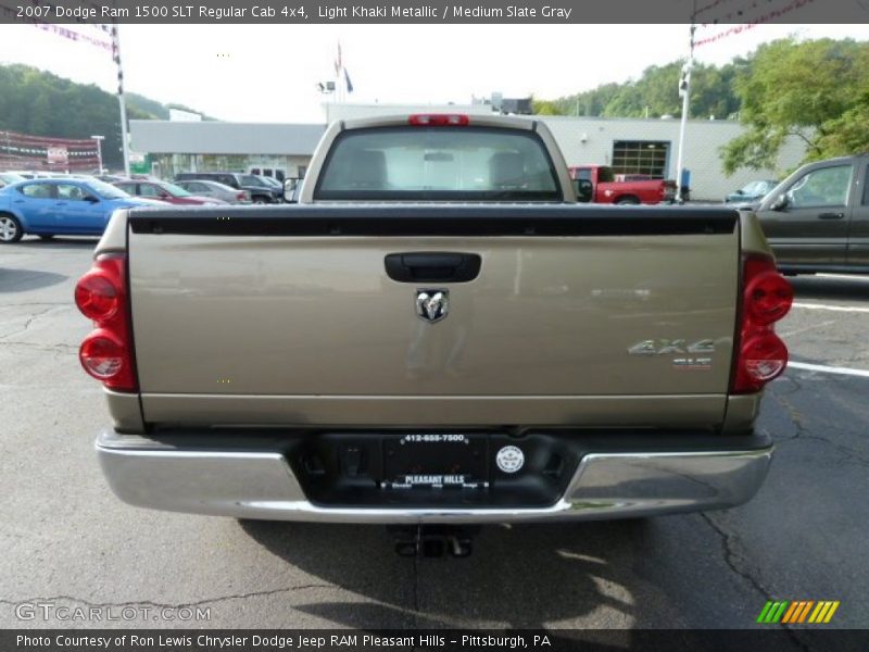 Light Khaki Metallic / Medium Slate Gray 2007 Dodge Ram 1500 SLT Regular Cab 4x4