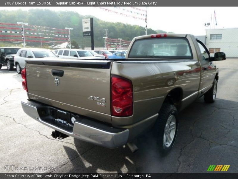 Light Khaki Metallic / Medium Slate Gray 2007 Dodge Ram 1500 SLT Regular Cab 4x4