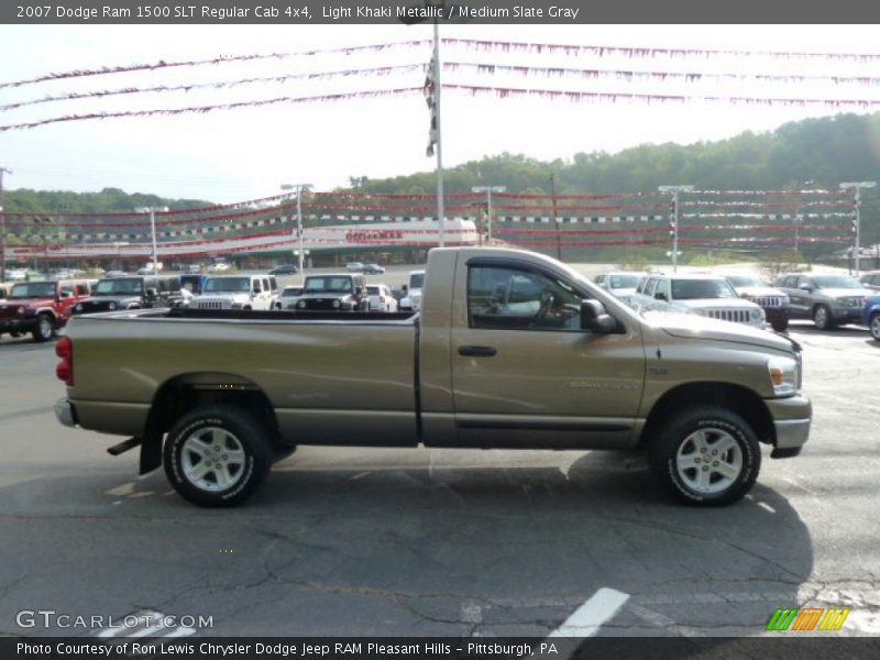 Light Khaki Metallic / Medium Slate Gray 2007 Dodge Ram 1500 SLT Regular Cab 4x4