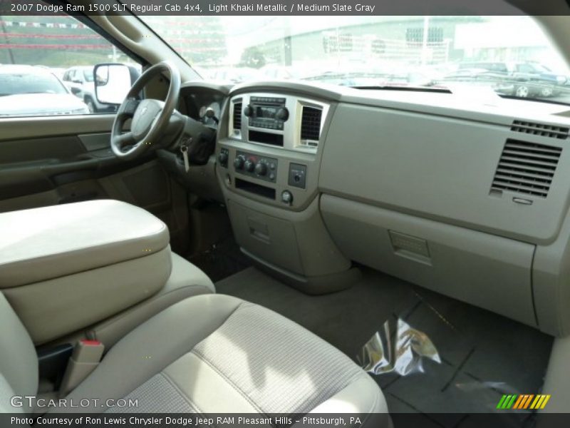 Light Khaki Metallic / Medium Slate Gray 2007 Dodge Ram 1500 SLT Regular Cab 4x4