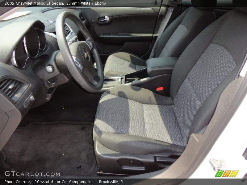 Summit White / Ebony 2009 Chevrolet Malibu LT Sedan