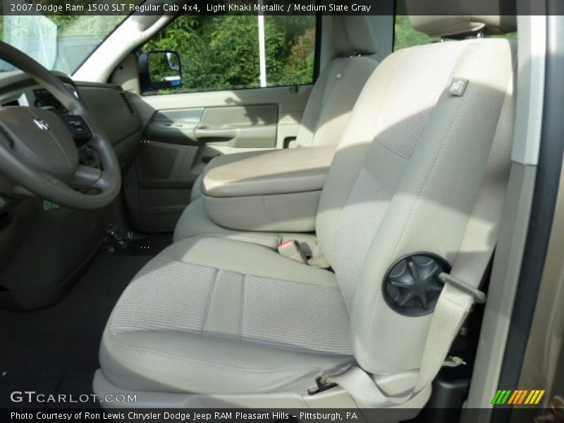 Light Khaki Metallic / Medium Slate Gray 2007 Dodge Ram 1500 SLT Regular Cab 4x4