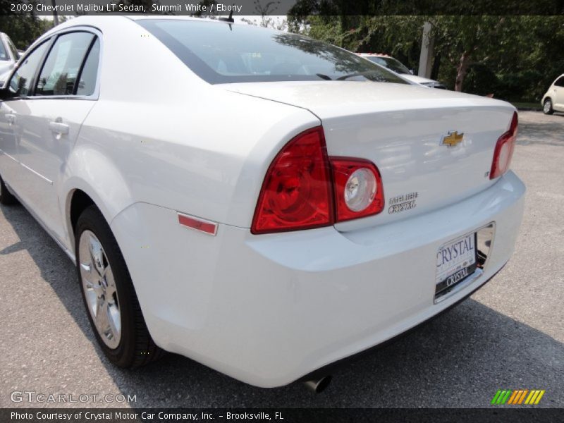 Summit White / Ebony 2009 Chevrolet Malibu LT Sedan