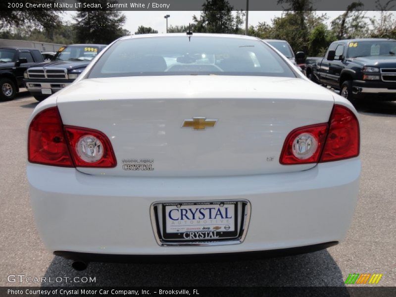 Summit White / Ebony 2009 Chevrolet Malibu LT Sedan