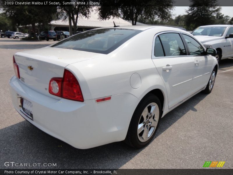 Summit White / Ebony 2009 Chevrolet Malibu LT Sedan