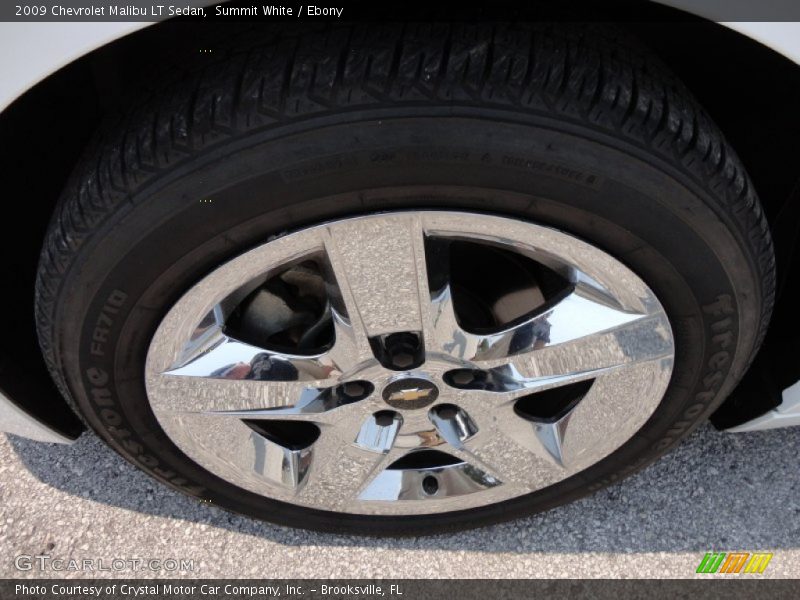 Summit White / Ebony 2009 Chevrolet Malibu LT Sedan