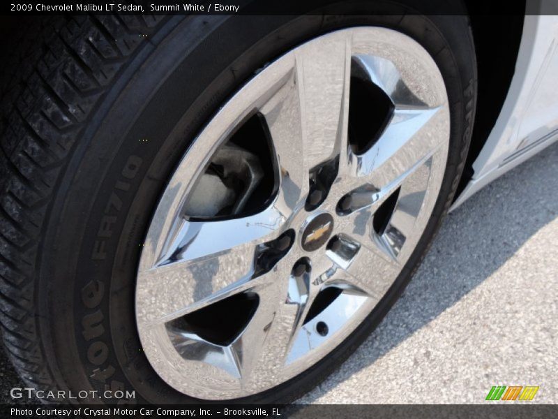 Summit White / Ebony 2009 Chevrolet Malibu LT Sedan