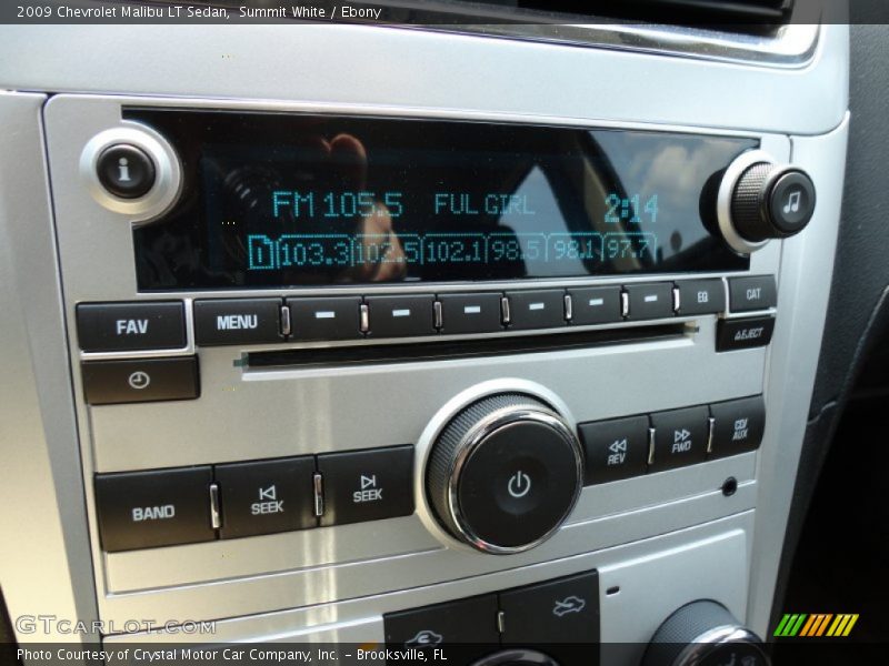 Summit White / Ebony 2009 Chevrolet Malibu LT Sedan