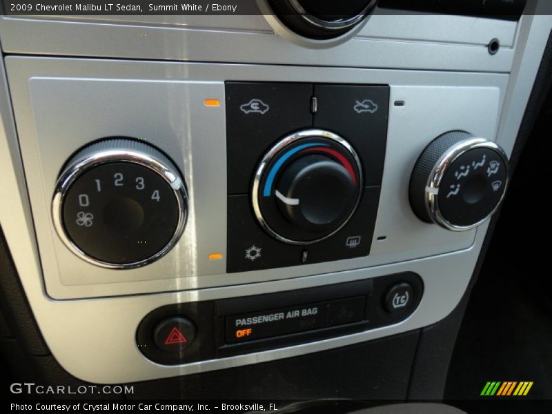 Summit White / Ebony 2009 Chevrolet Malibu LT Sedan
