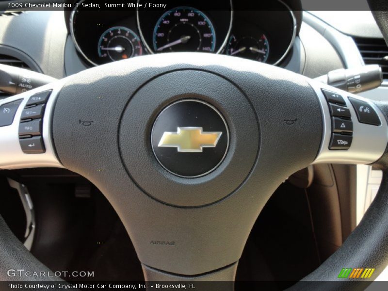 Summit White / Ebony 2009 Chevrolet Malibu LT Sedan