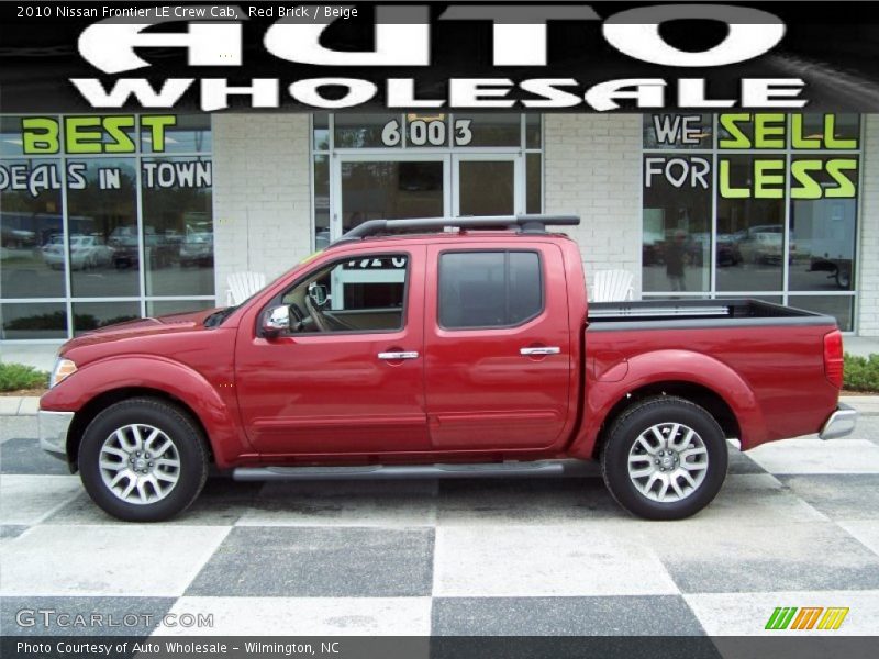 Red Brick / Beige 2010 Nissan Frontier LE Crew Cab