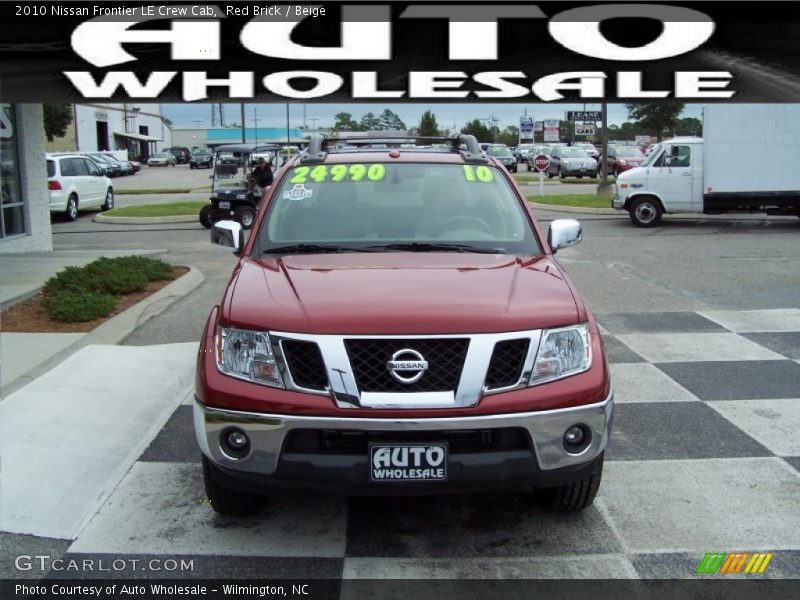 Red Brick / Beige 2010 Nissan Frontier LE Crew Cab