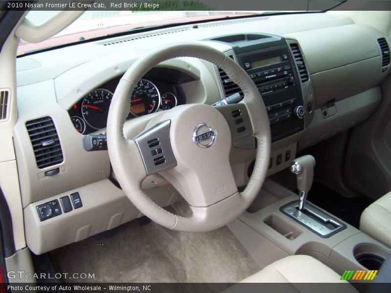 Red Brick / Beige 2010 Nissan Frontier LE Crew Cab