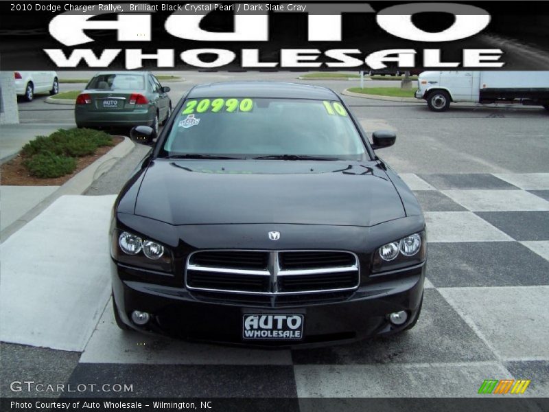 Brilliant Black Crystal Pearl / Dark Slate Gray 2010 Dodge Charger Rallye