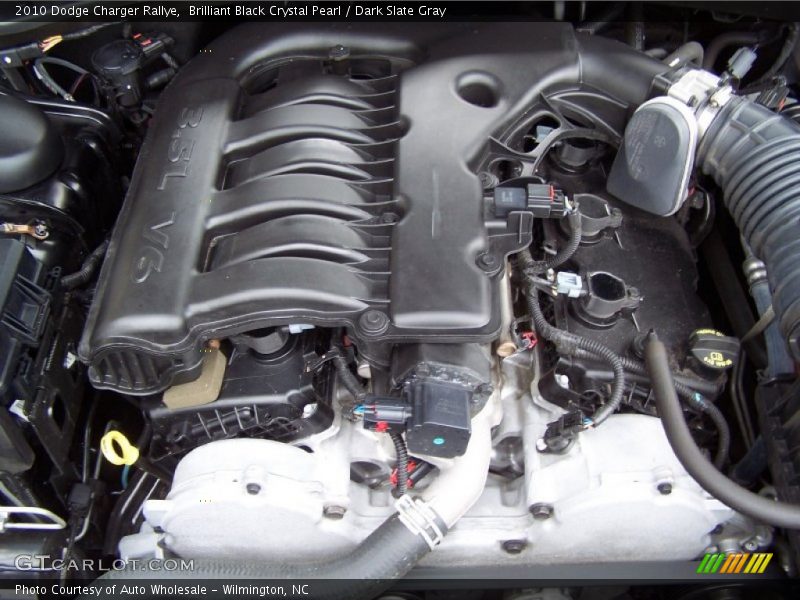 Brilliant Black Crystal Pearl / Dark Slate Gray 2010 Dodge Charger Rallye