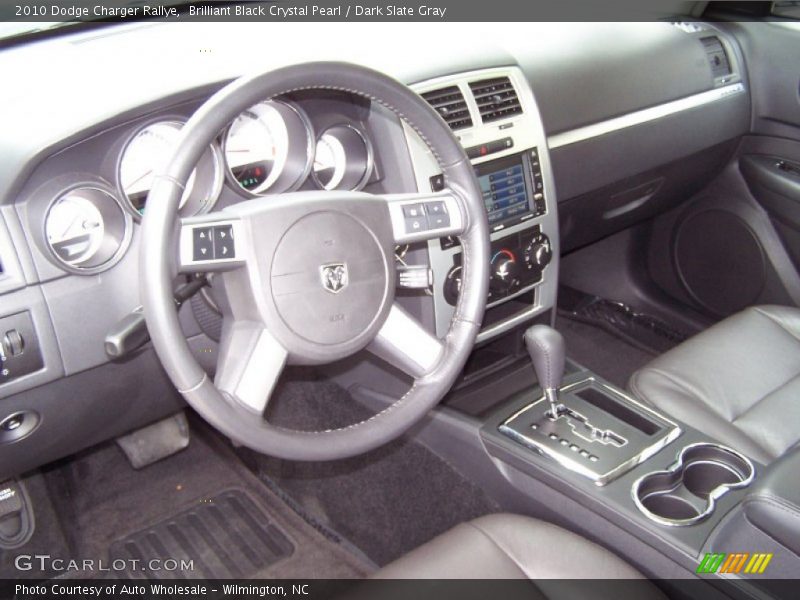 Brilliant Black Crystal Pearl / Dark Slate Gray 2010 Dodge Charger Rallye