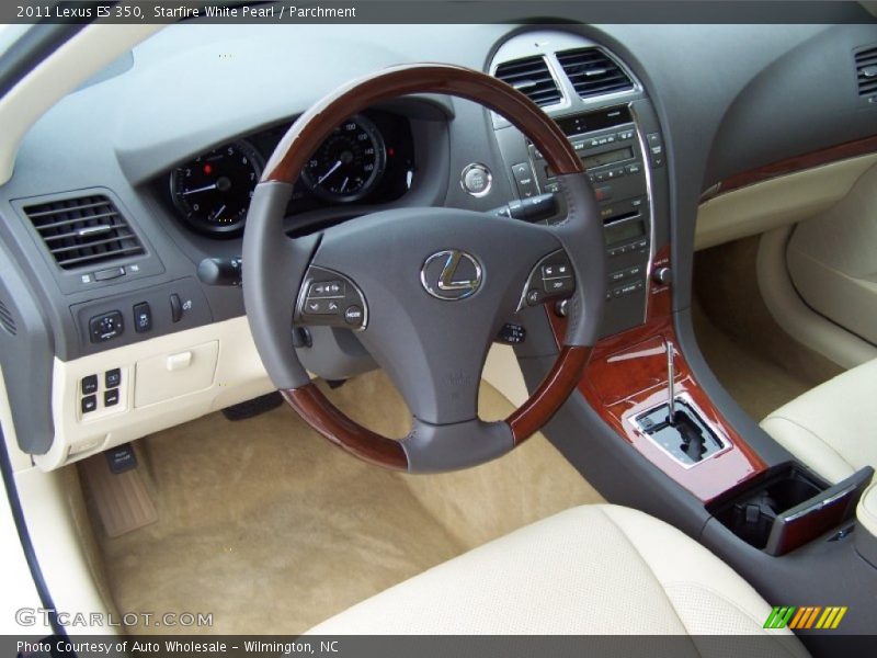 Starfire White Pearl / Parchment 2011 Lexus ES 350