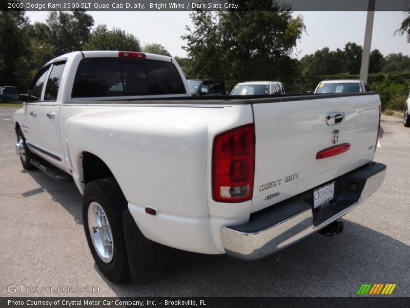 Bright White / Dark Slate Gray 2005 Dodge Ram 3500 SLT Quad Cab Dually