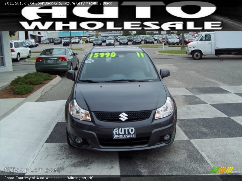 Azure Grey Metallic / Black 2011 Suzuki SX4 SportBack GTS