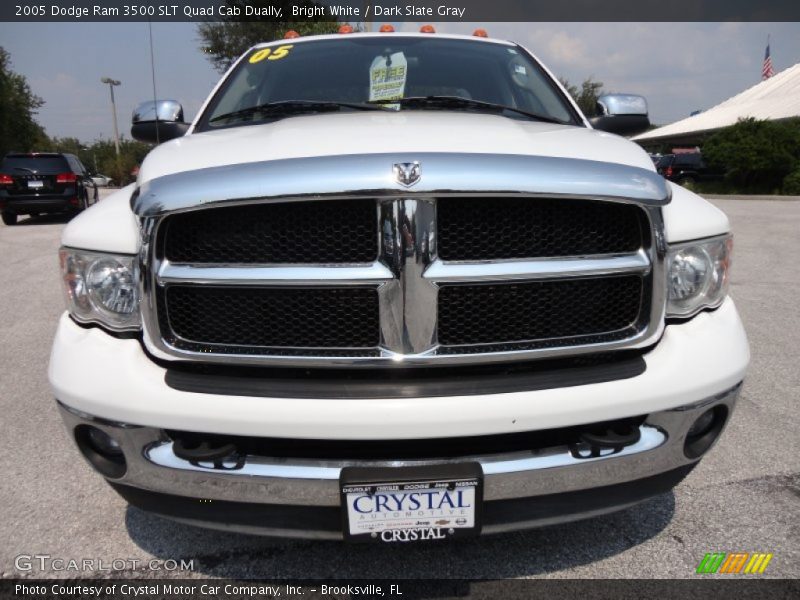 Bright White / Dark Slate Gray 2005 Dodge Ram 3500 SLT Quad Cab Dually