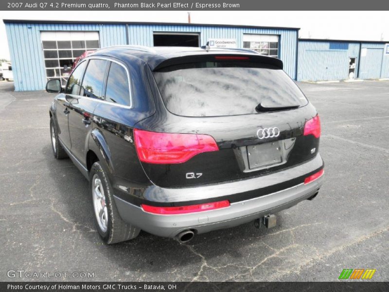 Phantom Black Pearl Effect / Espresso Brown 2007 Audi Q7 4.2 Premium quattro