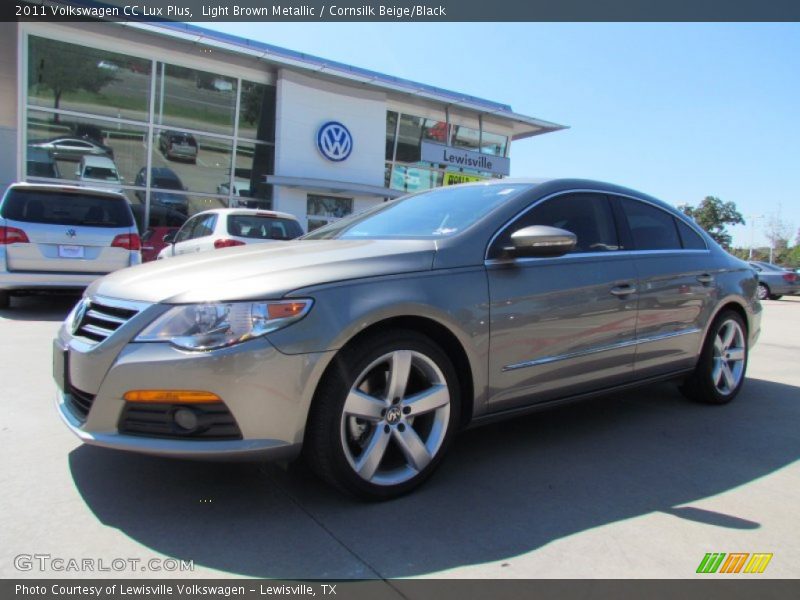 Light Brown Metallic / Cornsilk Beige/Black 2011 Volkswagen CC Lux Plus