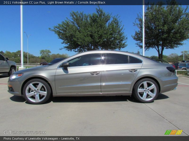 Light Brown Metallic / Cornsilk Beige/Black 2011 Volkswagen CC Lux Plus