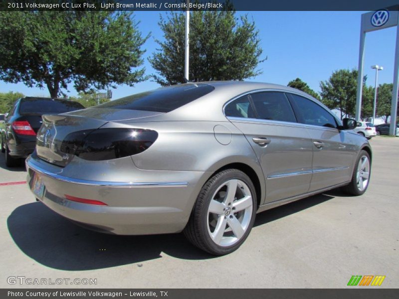 Light Brown Metallic / Cornsilk Beige/Black 2011 Volkswagen CC Lux Plus