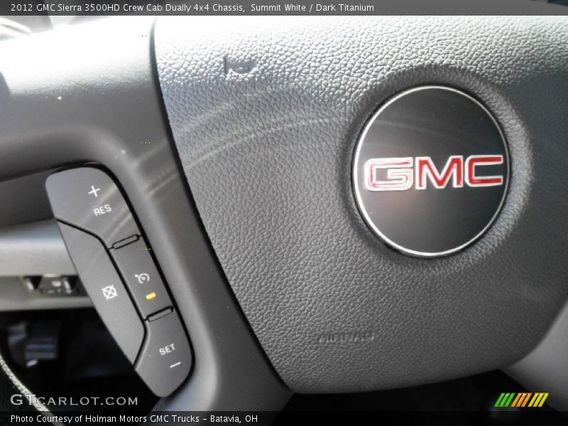 Controls of 2012 Sierra 3500HD Crew Cab Dually 4x4 Chassis