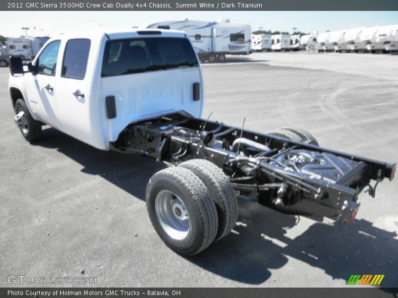  2012 Sierra 3500HD Crew Cab Dually 4x4 Chassis Summit White
