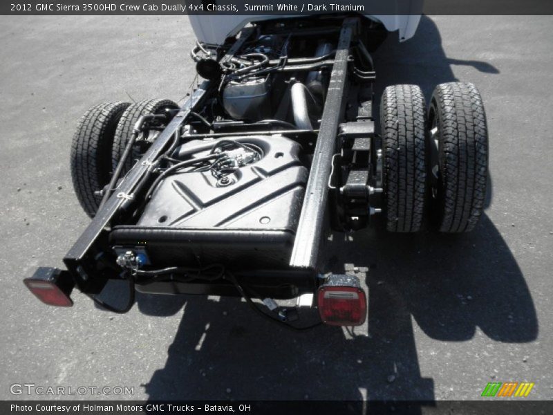 Summit White / Dark Titanium 2012 GMC Sierra 3500HD Crew Cab Dually 4x4 Chassis