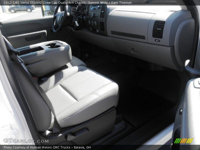 Summit White / Dark Titanium 2012 GMC Sierra 3500HD Crew Cab Dually 4x4 Chassis
