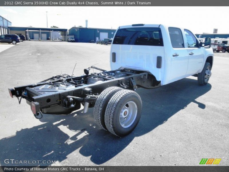  2012 Sierra 3500HD Crew Cab Dually 4x4 Chassis Summit White