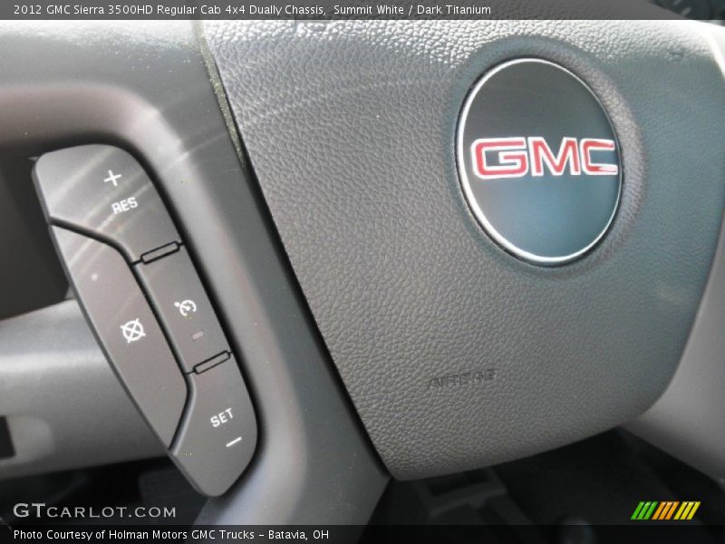  2012 Sierra 3500HD Regular Cab 4x4 Dually Chassis Steering Wheel