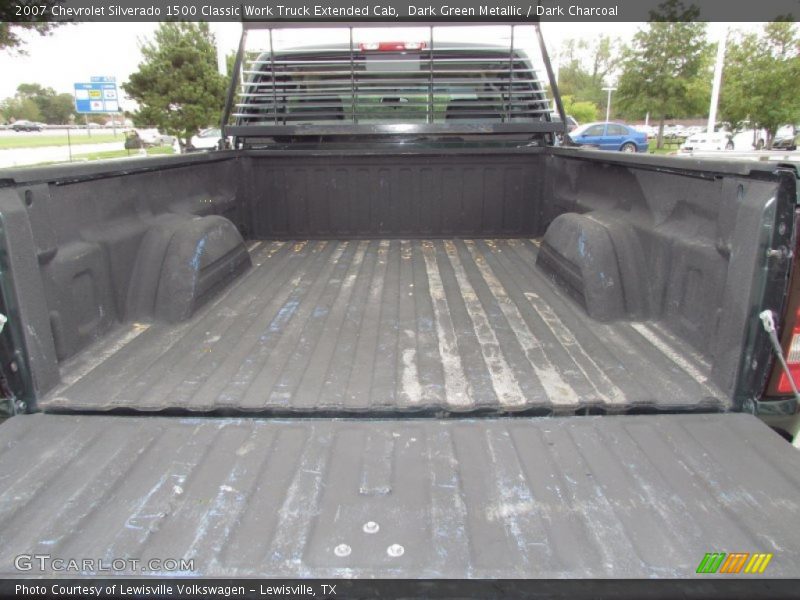 Dark Green Metallic / Dark Charcoal 2007 Chevrolet Silverado 1500 Classic Work Truck Extended Cab