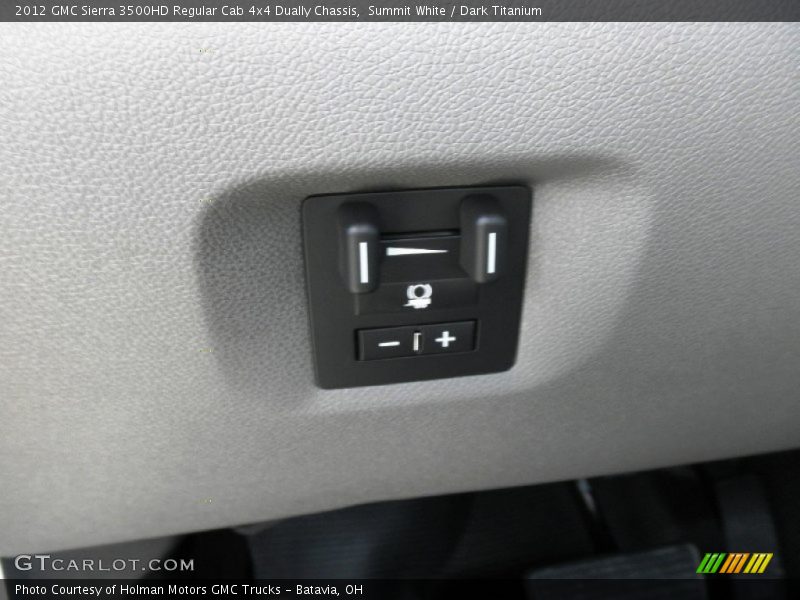 Controls of 2012 Sierra 3500HD Regular Cab 4x4 Dually Chassis
