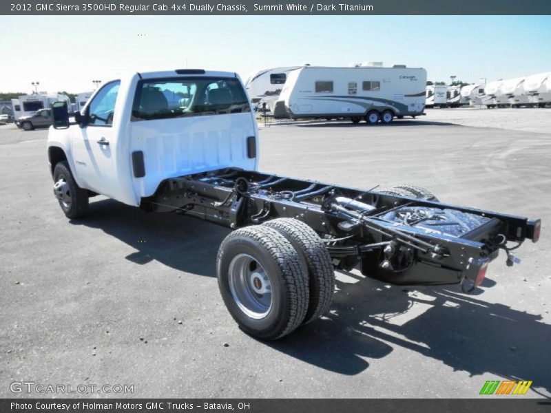  2012 Sierra 3500HD Regular Cab 4x4 Dually Chassis Summit White