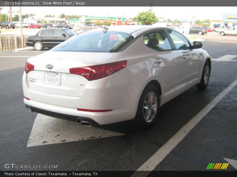 Snow White Pearl / Beige 2011 Kia Optima LX