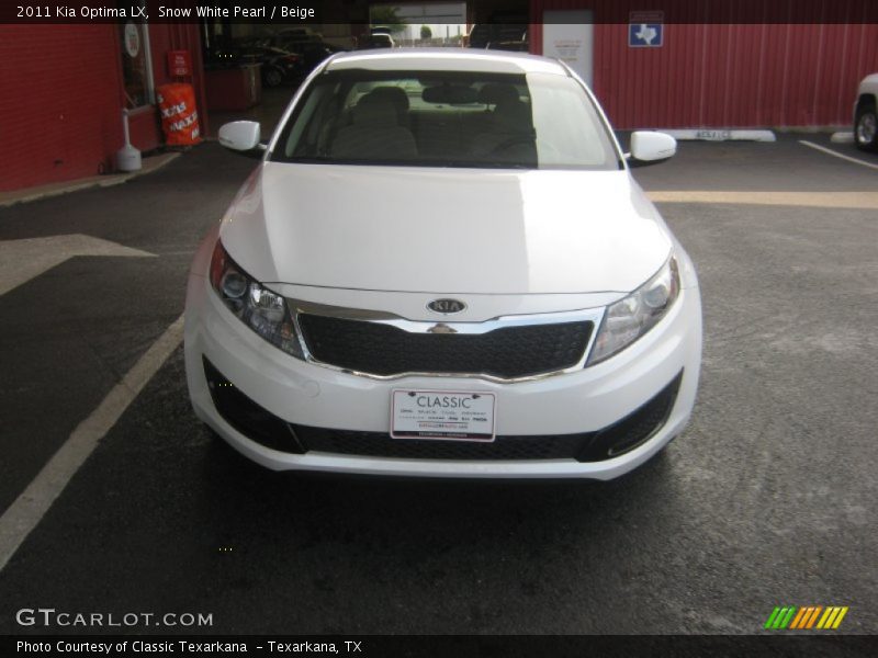 Snow White Pearl / Beige 2011 Kia Optima LX
